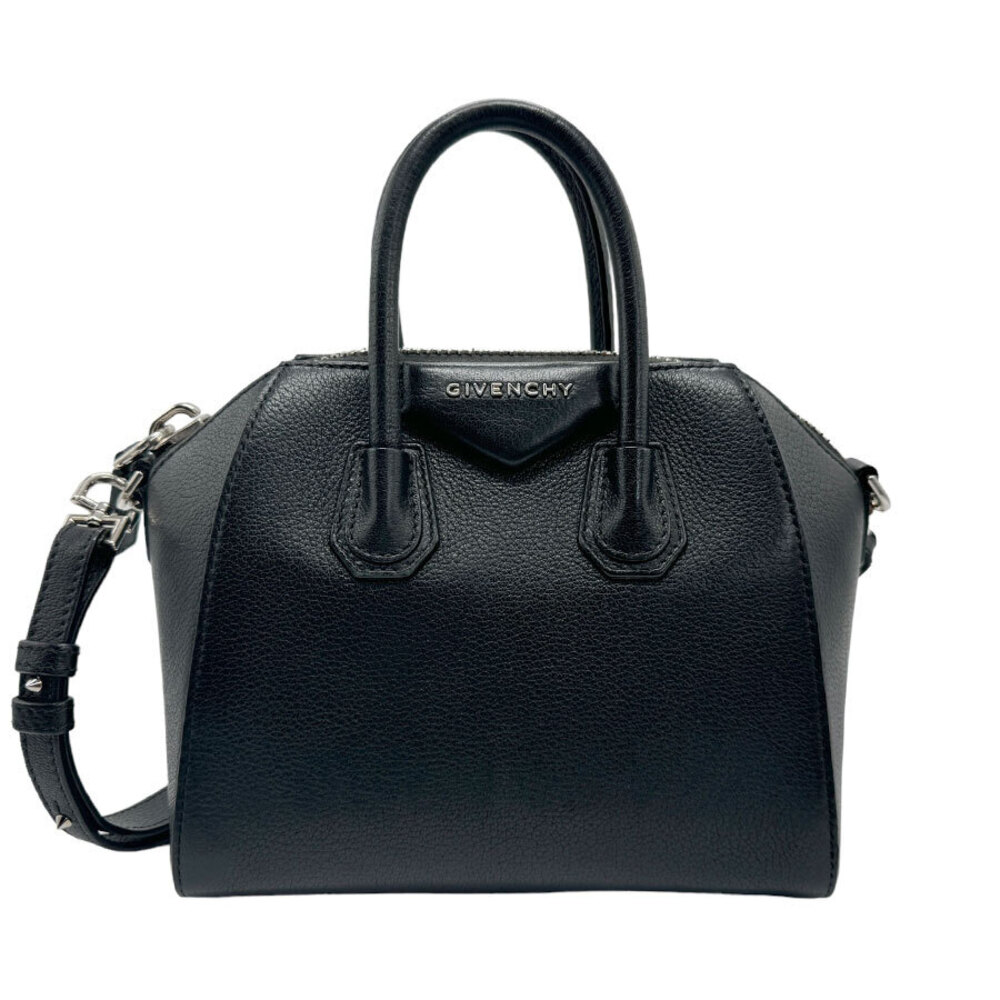 Givenchy Antigona Leather 2way Shoulder Bag Black